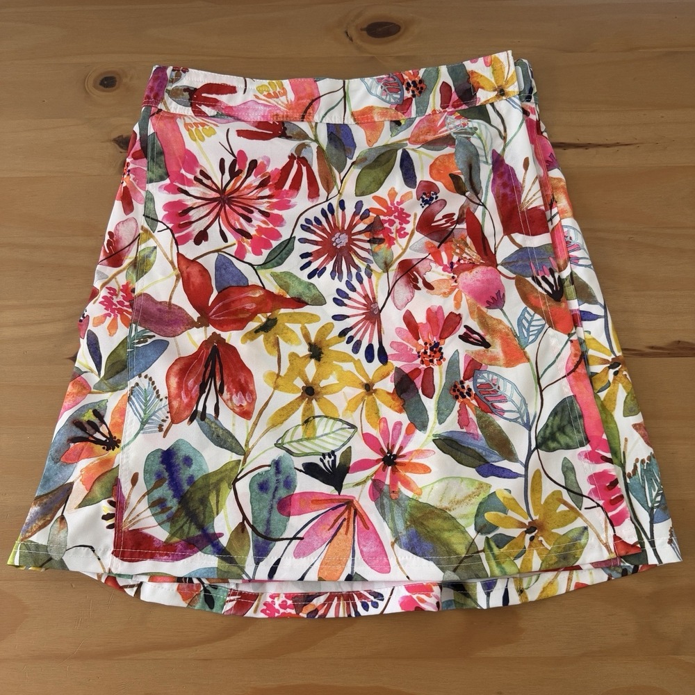 Ripskirt Hawaii Skirt XS Length 2 Wildflower Floral Vacation Resort Wrap Cruise